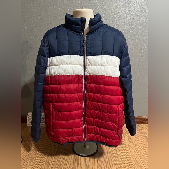 swiss tech puffer jacket